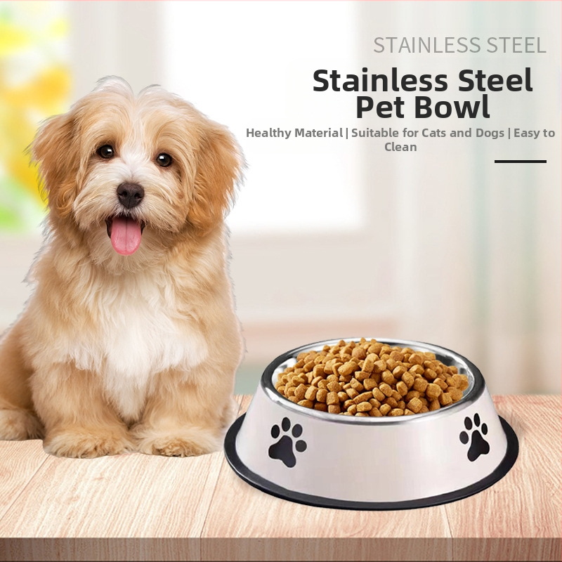 Купа за домашни любимци от неръждаема стомана, купа за котки, купа за кучета, многоспецифична антидетонационна купа за храна, прибори за хранене, консумативи за домашни любимци на едро