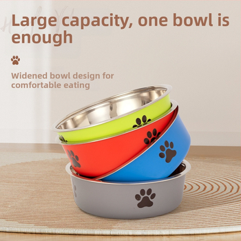 Ανοξείδωτο μπολ κατοικίδιων ζώων, διπλό πλαστικό μπολ για σκύλους, μπολ για γάτες, τροφοδότηση τροφίμων, πόσιμο νερό, λεκάνη σίτισης κατοικίδιων ζώων χονδρικής
