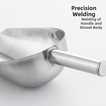 Φτυάρι πάγου από παχύ ανοξείδωτο χάλυβα, πολυλειτουργικό φτυάρι πάγου, φτυάρι πάγου 304, φτυάρι κύβων πάγου, φτυάρι σνακ, φτυάρι ξηρών προϊόντων, οικιακή κουζίνα, εμπορική