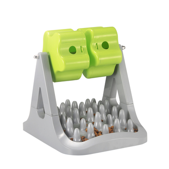 Είδη κατοικίδιων Περιστρεφόμενη αυτόματη ταΐστρα για γάτες και σκύλους Εκπαιδευτικό μπολ αργής τροφής με κυλίνδρους Εκπαιδευτικά παιχνίδια για χαμένο φαγητό