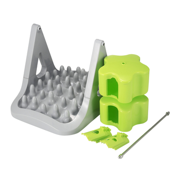 Είδη κατοικίδιων Περιστρεφόμενη αυτόματη ταΐστρα για γάτες και σκύλους Εκπαιδευτικό μπολ αργής τροφής με κυλίνδρους Εκπαιδευτικά παιχνίδια για χαμένο φαγητό