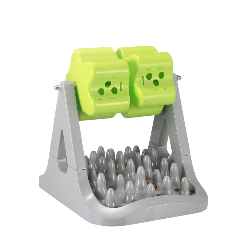 Kućni ljubimci, rotirajuća automatska hranilica za mačke i pse, spora zdjela za hranu, trener za valjkastu edukativna igračka za propuštenu hranu