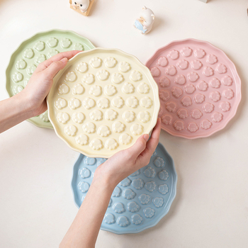 Zdjela za rižu za mačke Tanjur za lizanje mačaka Lavica za hranu za pse Zdjela za mačke Zdjela za pse Keramički tanjur za hranu za mačke Zdjela za kućne ljubimce Oprema za kućne ljubimce