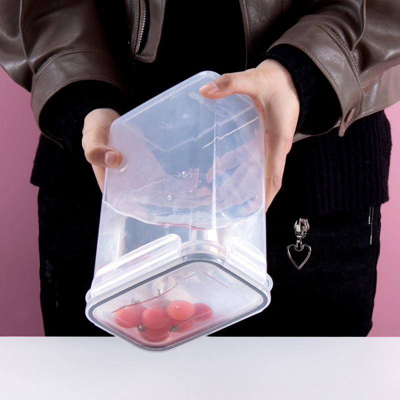 Maistinės klasės virtuvės sandarus stiklainis plastikinis grūdų laikymo dėžutės laikymo stiklainis užkandžių laikymo dėžutė PP20 dalių rinkinys