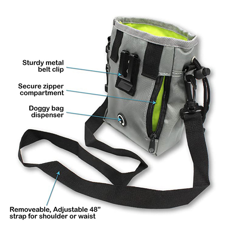 Фабрична доставка чанта за домашни любимци за хапване на открито чанта за кръста, чанта за кучешка храна за хапване чанта за кучета за кръста, чанта за обучение на кучета, домашни любимци