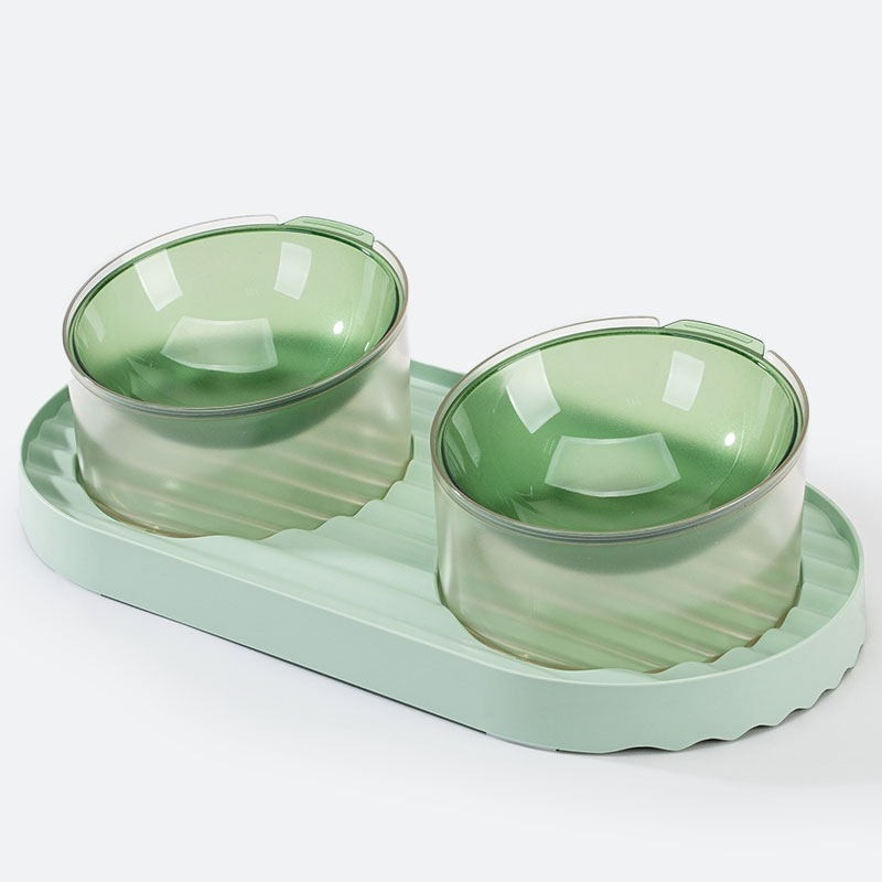 Μπολ για γάτες, κεραμικό μπολ τροφής για γάτες, κύπελλο, μπολ ρυζιού για γάτες, λοξό στόμιο, αντικραδασμικό διπλό μπολ, μπολ τροφής για σκύλους, είδη κατοικίδιων ζώων