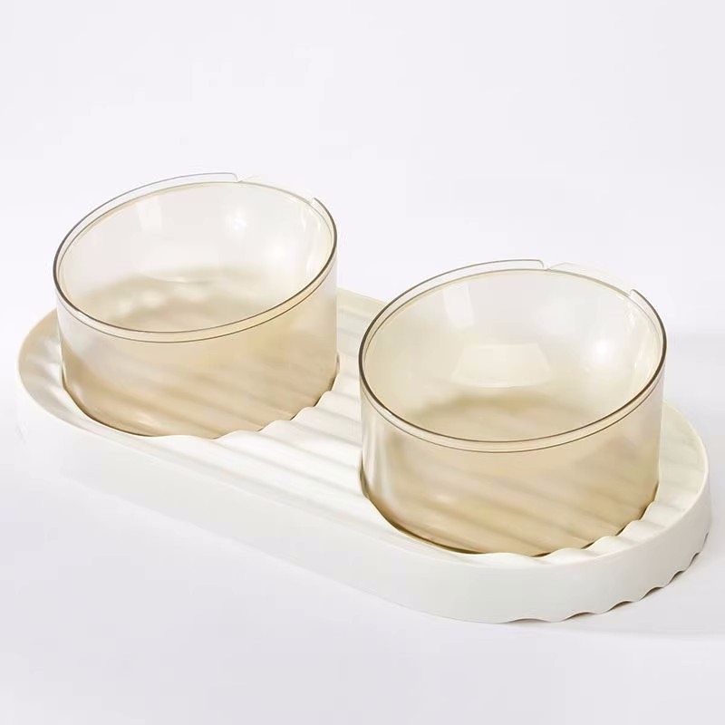 Μπολ για γάτες, κεραμικό μπολ τροφής για γάτες, κύπελλο, μπολ ρυζιού για γάτες, λοξό στόμιο, αντικραδασμικό διπλό μπολ, μπολ τροφής για σκύλους, είδη κατοικίδιων ζώων