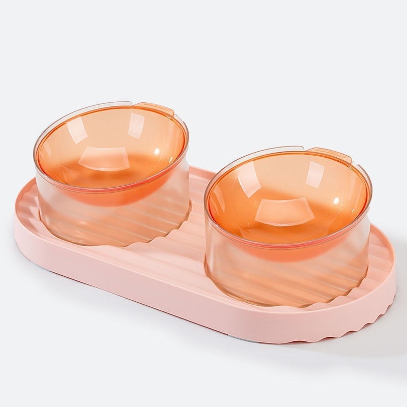 Μπολ για γάτες, κεραμικό μπολ τροφής για γάτες, κύπελλο, μπολ ρυζιού για γάτες, λοξό στόμιο, αντικραδασμικό διπλό μπολ, μπολ τροφής για σκύλους, είδη κατοικίδιων ζώων