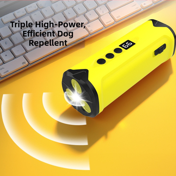 Νέος υπερηχητικός εκπαιδευτής σκύλων Amazon, ελαφρύς εκπαιδευτής σκύλων με τρία κεφάλια, υπερηχητικός εκπαιδευτής σκύλων