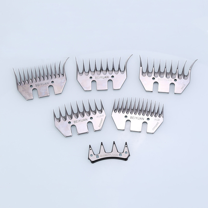 Elektrinių vilnos žirklių ašmenys Vilnos kirpimo mašinėlės specialus ašmenys 9 dantys 13 tiesių dantų lenktų dantų kirpimo mašinos ašmenys