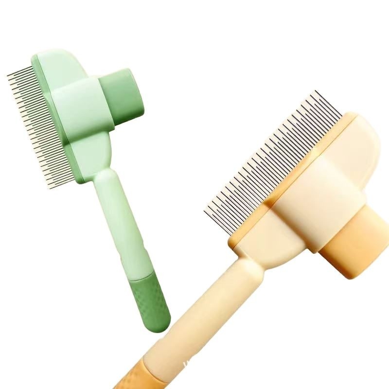 Гребен за отваряне на възли за котки, гребен за обезкосмяване с плаваща повърхност, гребен за масаж на котки, гребен за самопочистване, гребен против бълхи, гребен с игла, универсален производител за котки и кучета