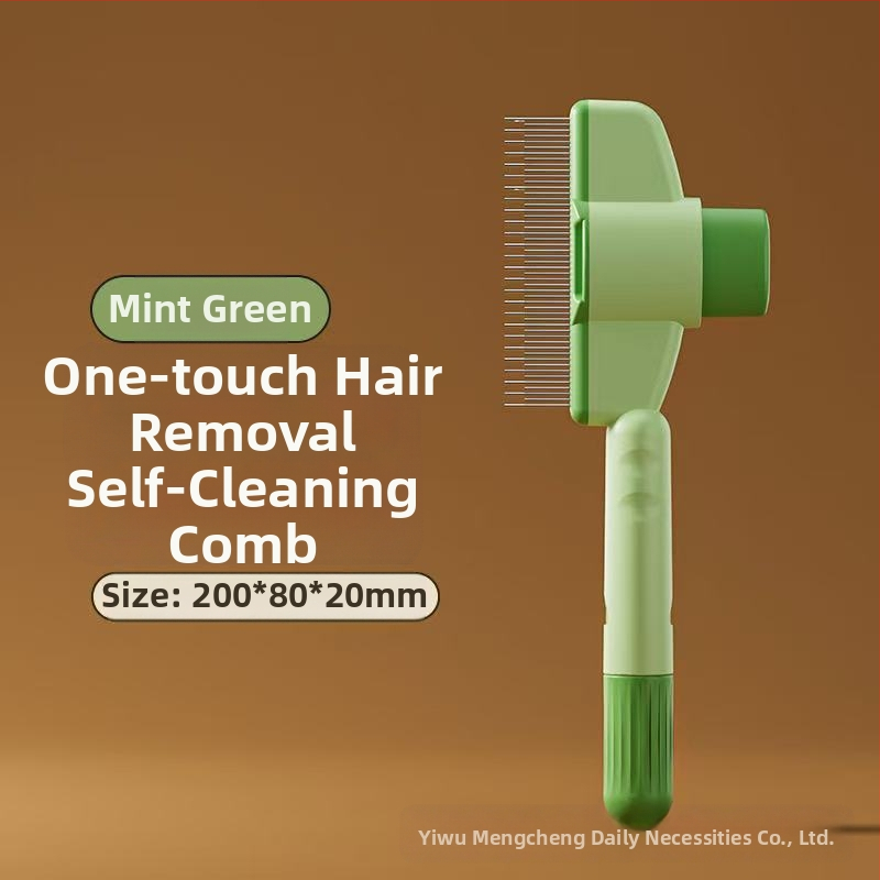 Гребен за отваряне на възли за котки, гребен за обезкосмяване с плаваща повърхност, гребен за масаж на котки, гребен за самопочистване, гребен против бълхи, гребен с игла, универсален производител за котки и кучета