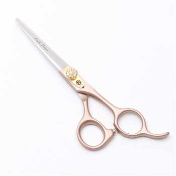 Лилав дракон 5.5-инчови/6.0/7-инчови ножици с плоски зъби, розово злато, ножици за бретон, изтъняване на косата, професионални фризьорски ножици