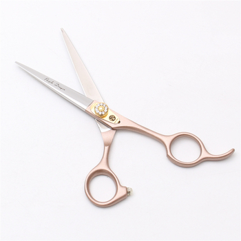 Лилав дракон 5.5-инчови/6.0/7-инчови ножици с плоски зъби, розово злато, ножици за бретон, изтъняване на косата, професионални фризьорски ножици