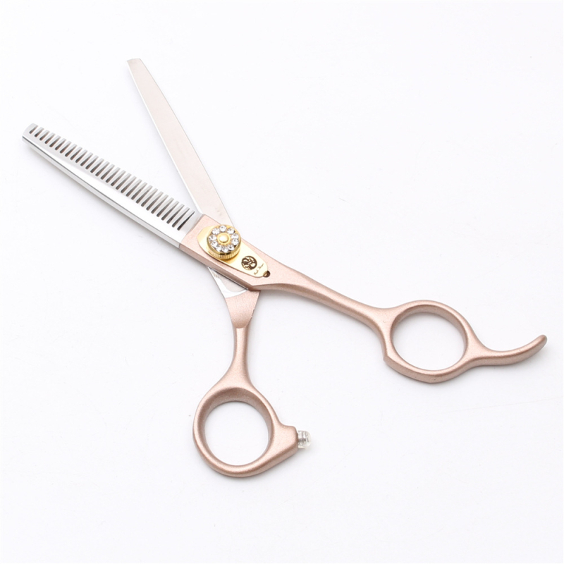 Лилав дракон 5.5-инчови/6.0/7-инчови ножици с плоски зъби, розово злато, ножици за бретон, изтъняване на косата, професионални фризьорски ножици