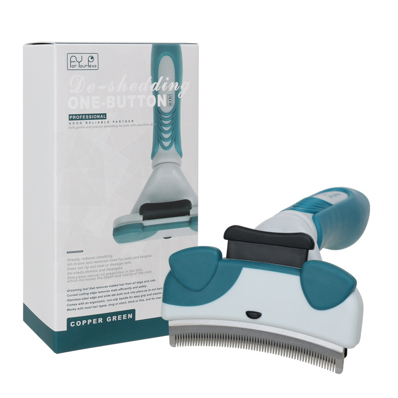 Гребен за домашни любимци Гребен за обезкосмяване на котки Нож за обезкосмяване Гребен за обезкосмяване на кучета Тънък гребен за обезкосмяване