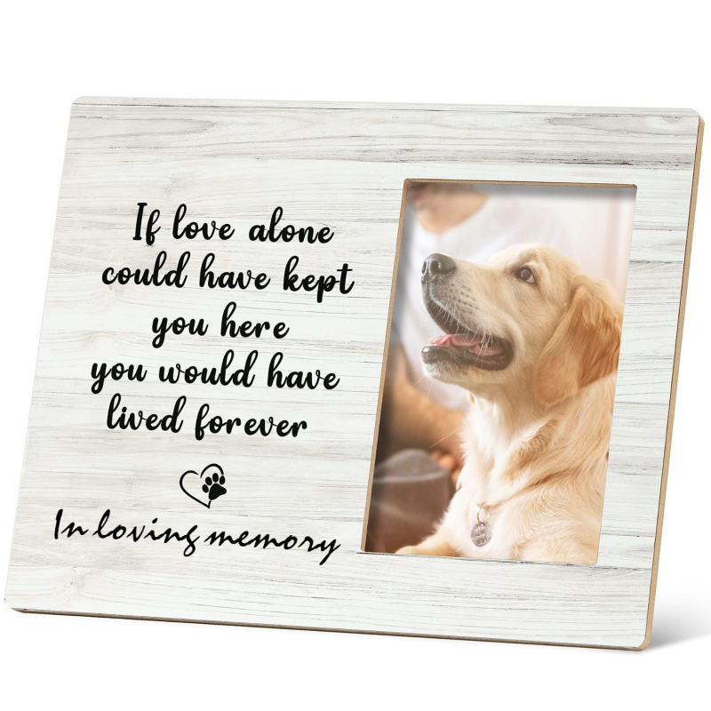 Рамка за снимки в памет на куче Мемориална снимка Рамка за снимки в памет на домашен любимец Рамка за снимки в памет на куче и котка Мемориална рамка за снимки в памет на подаръчна маса