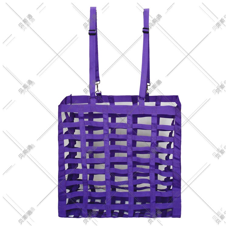 Pārrobežu Amazon lielas ietilpības daudzrežģu pilnas lentes zirgu siena maiss sausas zāles maiss lēnas barošanas siena maiss
