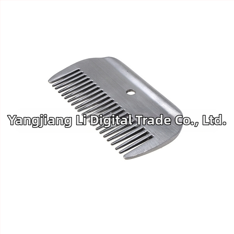 Гребен за грива за домашни любимци с дървена дръжка, гребен с отворен възел от алуминиева сплав, гребен за грива за коне, гребен за коса с широки зъби