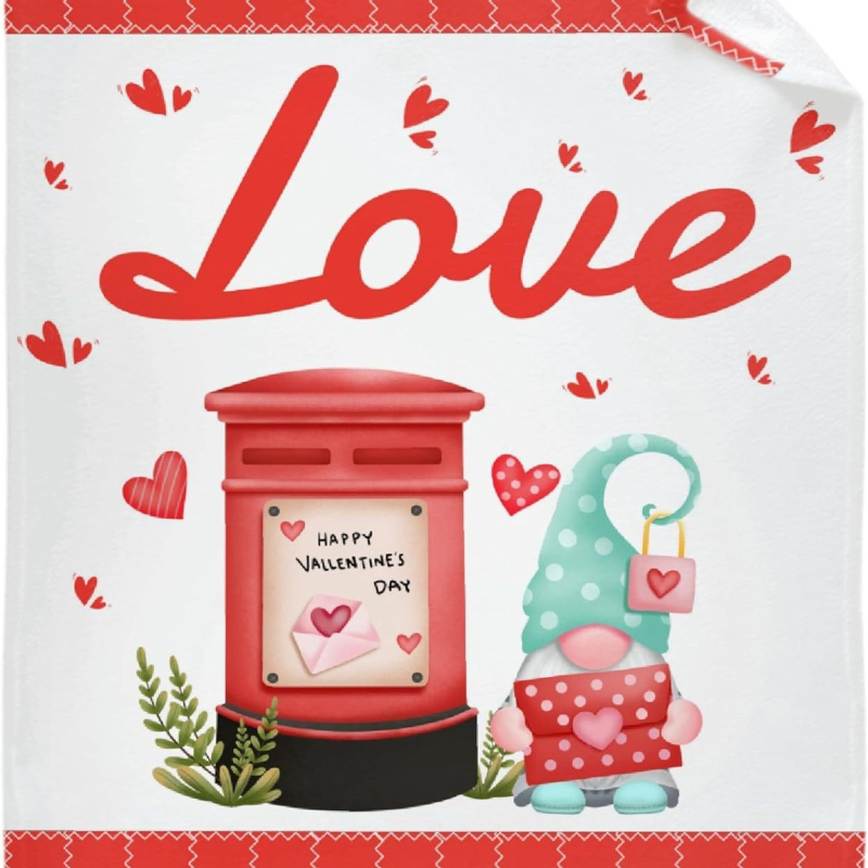 Punase südamemustriga sõbrapäeva tekk flanellmaterjalist pühadekingitus poiss- ja tüdruksõbrale