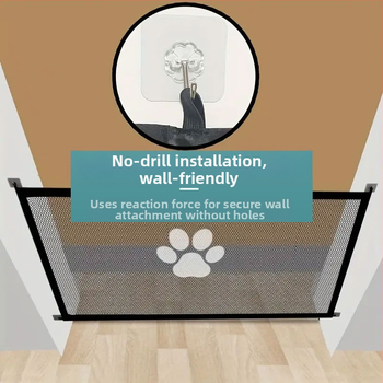 Piiriülene lemmikloomade koeratara kaasaskantav kokkupandav isolatsioonivõrk majapidamises löögivaba kaitsetõkke turvavõrk ukseriba