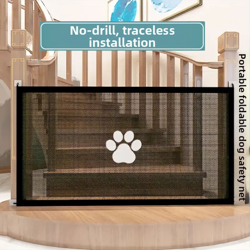 Piiriülene lemmikloomade koeratara kaasaskantav kokkupandav isolatsioonivõrk majapidamises löögivaba kaitsetõkke turvavõrk ukseriba