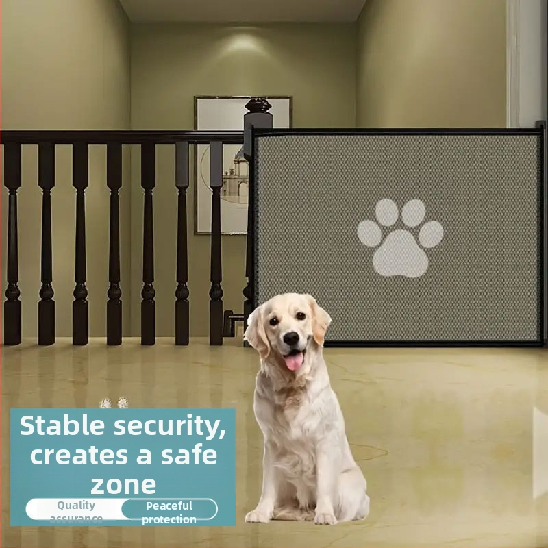 Трансгранична ограда за кучета за домашни любимци, преносима сгъваема изолационна мрежа, домакинска защитна бариера без удари, предпазна мрежа за врата