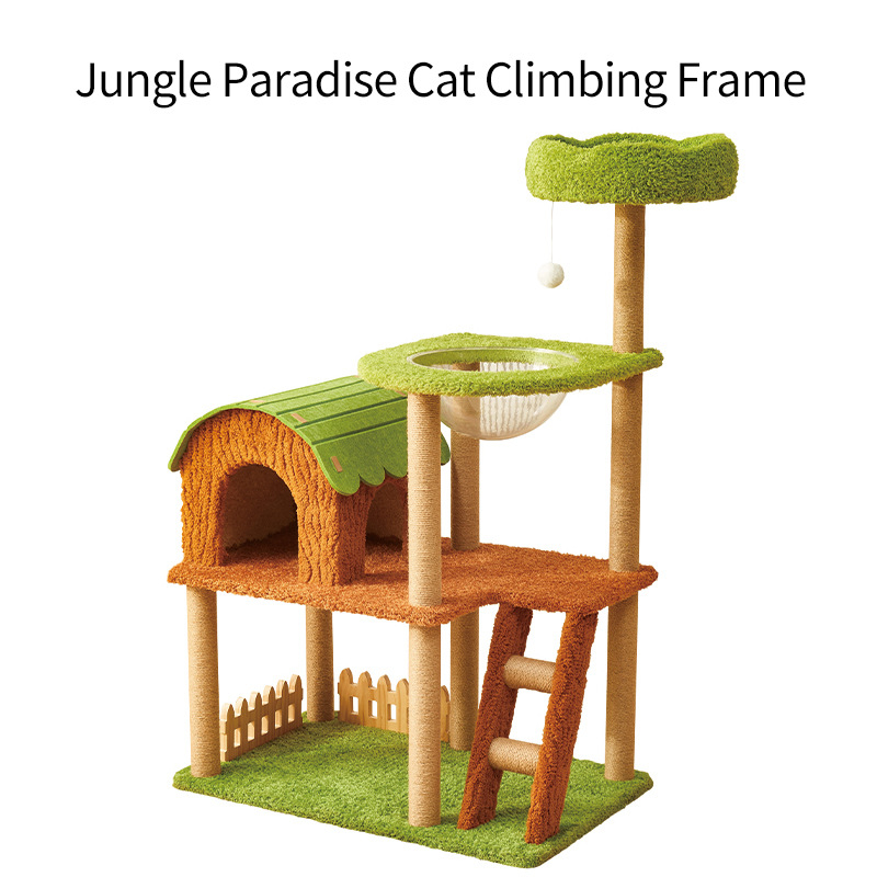 Macskamászó állvány Macskafészek Macskafa Integrált macskakellékek Four Seasons Univerzális Háztartási Macskajáték Kis Lakás Szizál Kapaszkodóoszlop