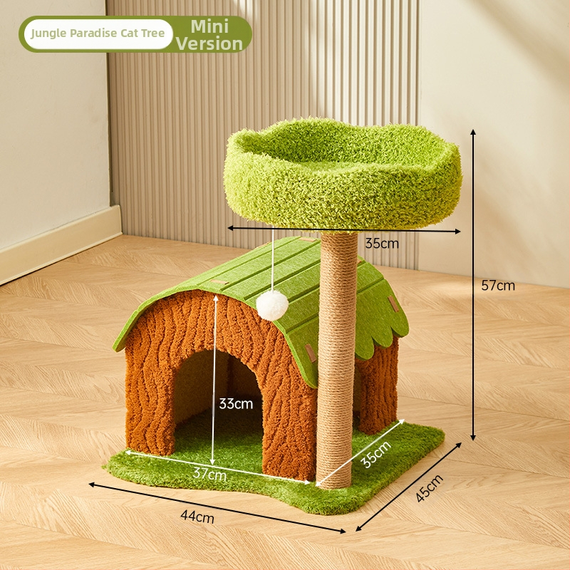 Macskamászó állvány Macskafészek Macskafa Integrált macskakellékek Four Seasons Univerzális Háztartási Macskajáték Kis Lakás Szizál Kapaszkodóoszlop