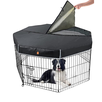 Κάλυμμα οροφής για φωλιά κατοικίδιων ζώων σε διασυνοριακό περιβάλλον, αδιάβροχο και αδιάβροχο κάλυμμα κλουβιού σκύλου, σκίαση και αναπνεύσιμο οκτάγωνο κάλυμμα οροφής