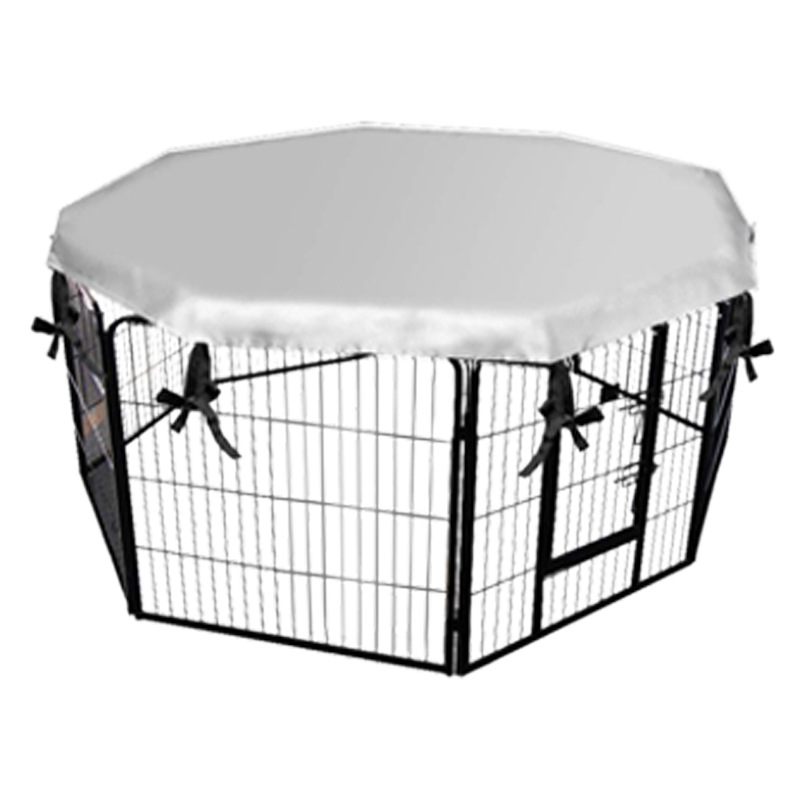 Prekogranični stropni pokrov za gnijezdo za kućne ljubimce, vanjsko dvorište, vodootporni i otporni na kišu, pokrov za pseće kaveze, sjenčanje i prozračni osmerokutni stropni pokrov