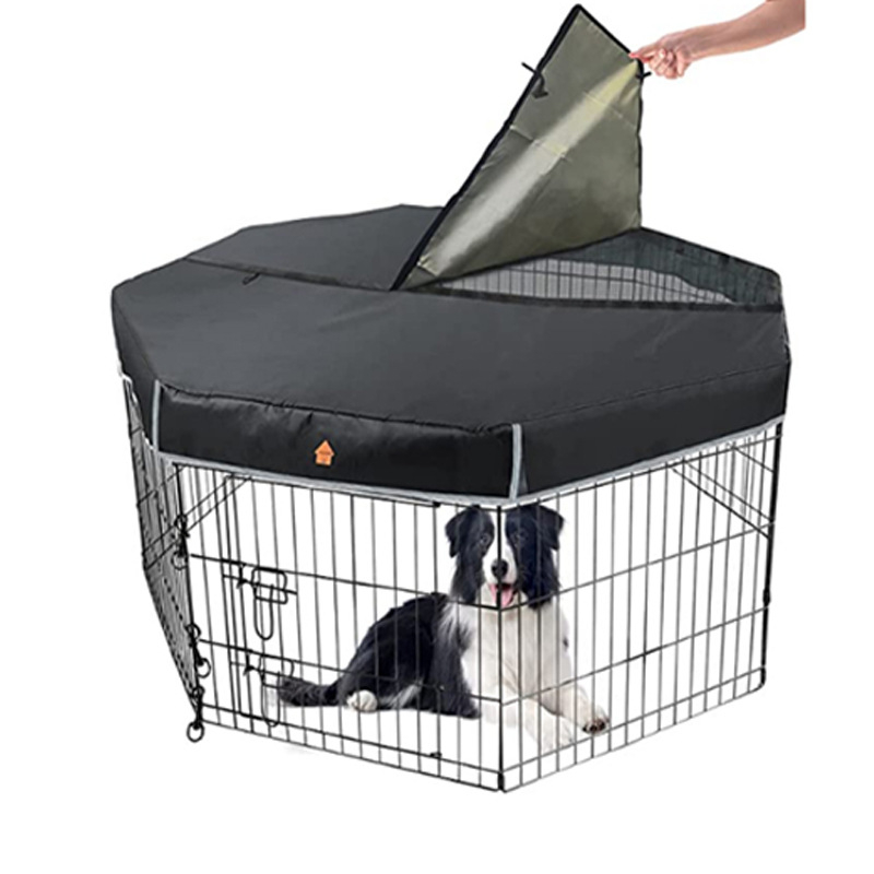 Prekogranični stropni pokrov za gnijezdo za kućne ljubimce, vanjsko dvorište, vodootporni i otporni na kišu, pokrov za pseće kaveze, sjenčanje i prozračni osmerokutni stropni pokrov