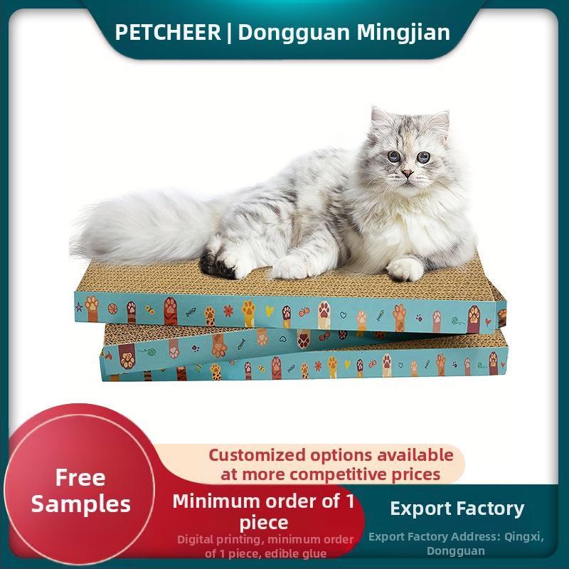 Ekologická kartónová plochá škrabadlo pre mačky, odolná škrabadlo pre mačky, ochranný vnútorný nábytok, brúsenie mačacích labiek