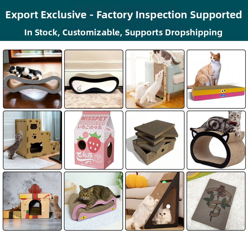 Екологично чиста картонена плоска дъска за драскане на котки, издръжлива дъска за драскане на котки, защитна мебел за вътрешно ползване, шлайфане на котешка лапа