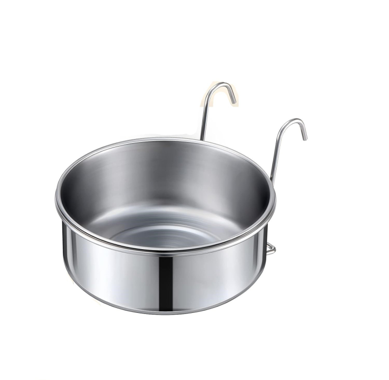 Купа за кучета, чаша за кучета от неръждаема стомана, котешка храна за кучета, чаша за вода, висяща през границата, гореща на склад, фабрика на едро, чаша за птици