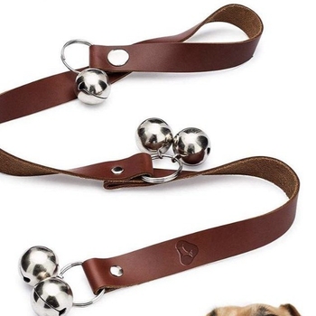 Διασυνοριακά Amazon Pet Supplies Γνήσιο Δερμάτινο Σχοινί Κουδουνιού Πόρτας, Κορδόνι για Κατοικίδια, Κουδούνι Εκπαίδευσης Σκύλου, Σχοινί Κουδουνιού Γάτας και Σκύλου