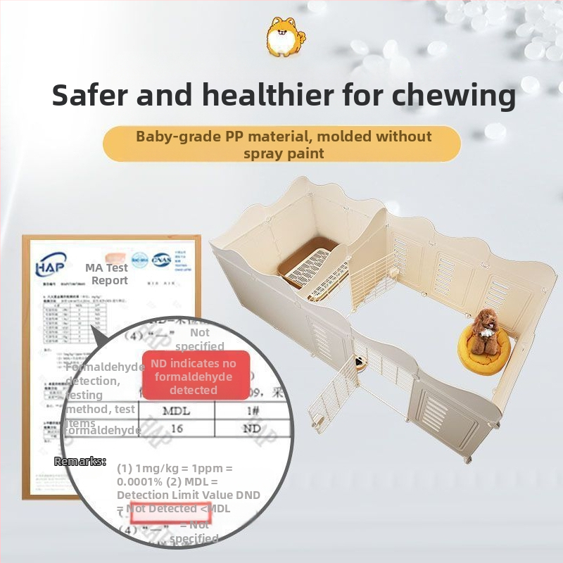 Plot pre domáce zvieratá, jedna miestnosť, jeden strážny pes, vnútorná klietka pre psa, stredný a malý pes, plyšový plyšový plot Bixiong s izolačnými dverami