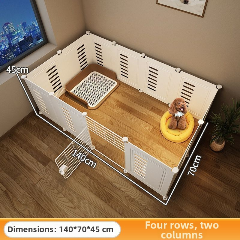 Ograda za kućne ljubimce, jedna soba, jedan pas čuvar, unutarnji kavez za pse, srednji i mali pas, plišani plišani pas, Bixiong izolacijska ograda s vratima