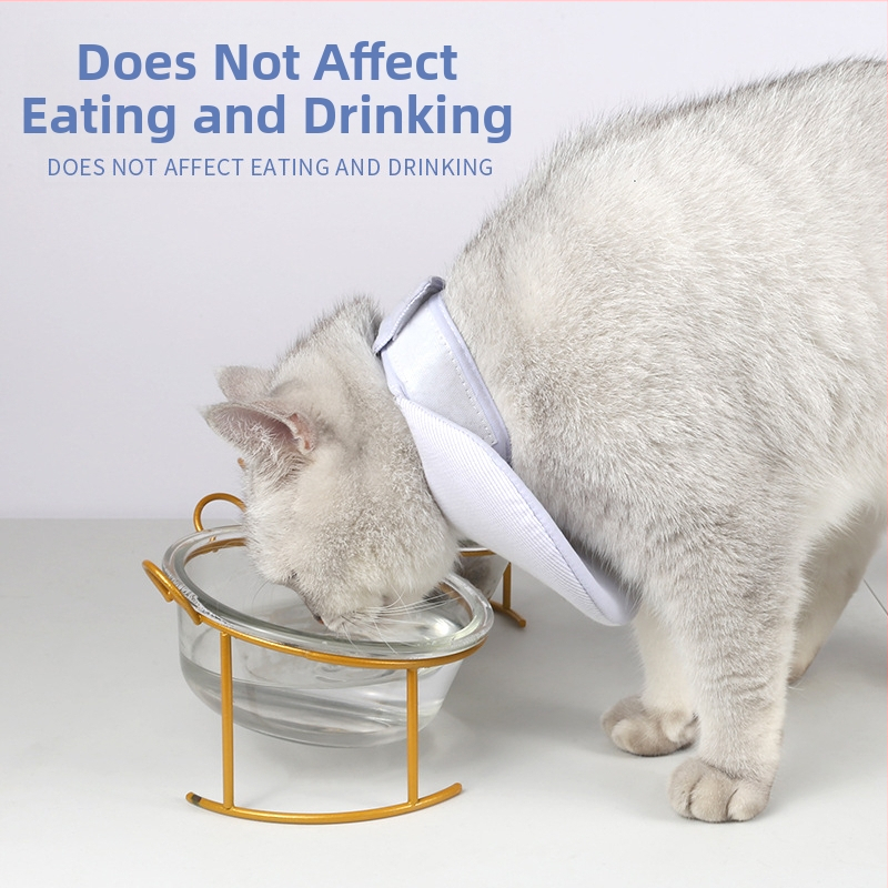 Nový multifunkčný obojok na domáce zvieratá, uterák na sliny, ľahký obojok proti olizovaniu.