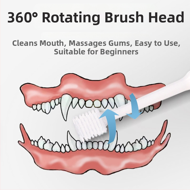 Четка за зъби за домашни любимци 360 градуса четка за зъби за котки четка за зъби за почистване на устната кухина на котки грижа за кучета четка за зъби за кучета домашни любимци