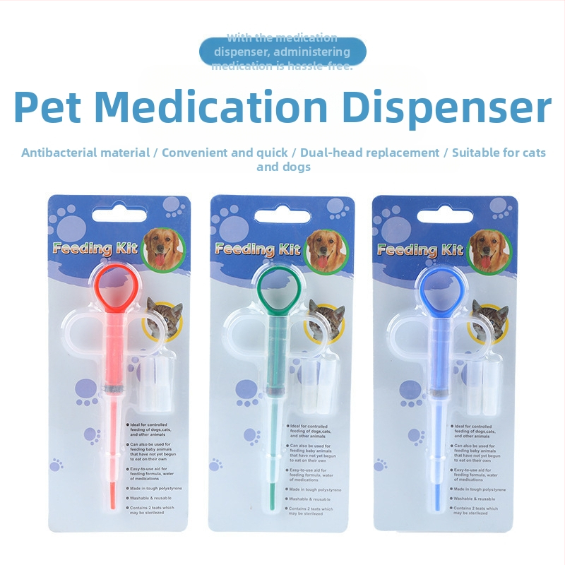 Фабрична едро на едро подобрена хранилка за домашни любимци, хранилка за кучета и котки, тласкаща се, мокра и суха, двойно предназначена, двойна главичка