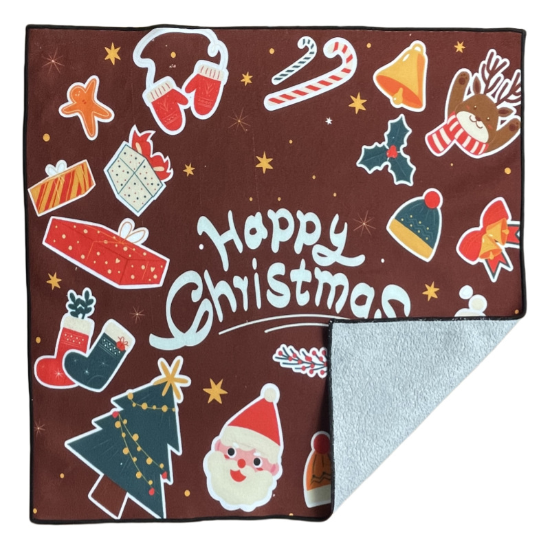 Kalėdinė tema su šimtu lopų ir spalvotu lipniu audiniu su karštu išpardavimu, nemokamas spausdinimas, sandėlyje gausu.