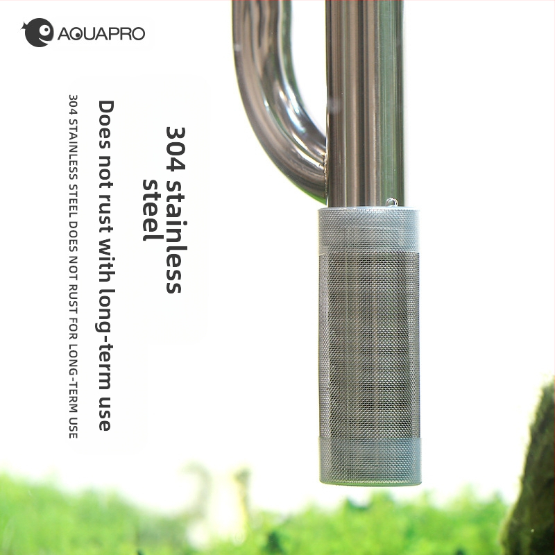 „Enchant“ žuvų filtras iš nerūdijančio plieno, vandens įleidimo angos apsauginė rankovė, medvilninė rankovė, jaunų krevečių žuvų apsauginis tinklelis, apsaugantis nuo siurbimo žuvų filtro tinklelio