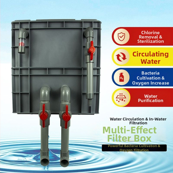Cirkuliacijos dėžės filtras Žuvų akvariumo cirkuliacijos filtravimo sistema Viršutinio lašelinio srauto dėžės filtras Cirkuliacijos dėžės filtras Vandens aušinimo slėgis