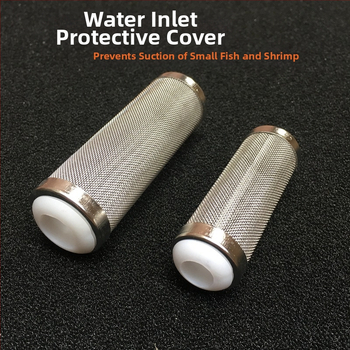 Filter od nehrđajućeg čelika za akvarij, usisni otvor, zaštitni rukav, akvarij s travom, ulazno sito za akvarij za škampe, rukav za škampe, veliki, mali
