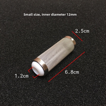 Filter od nehrđajućeg čelika za akvarij, usisni otvor, zaštitni rukav, akvarij s travom, ulazno sito za akvarij za škampe, rukav za škampe, veliki, mali