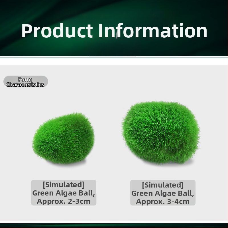 Изкуствен аквариум с топка от водорасли водни растения микро пейзаж екологична бутилка зелена топка от водорасли аквариум пейзаж вътрешен декорация на работния плот орнаменти