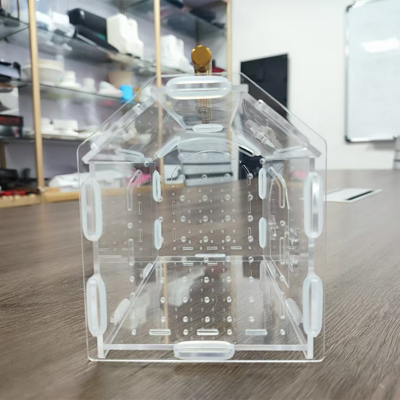 Prekogranična akrilna prozirna magnetska sastavljena kutija za kućne ljubimce, kutija za uzgoj gekona i gmazova, ekološka kutija za uzgoj