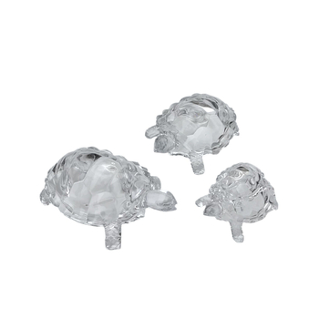 Skaidrus krištolo stiklo vėžlys, laimingas fengšui, auksinis vėžlys, stiklo gyvūnų miesto namo amatai, dekoratyviniai papuošalai, didmeninė prekyba