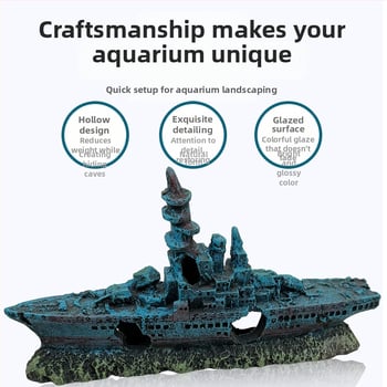 Akvaarium kalapaak vesi õlgpaak maastik kiviktaimla kaunistus kaunistus laevahukk kahur lennuk lahingulaev allveelaev varjupaik maja